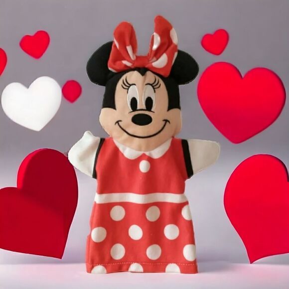 Melissa & Doug Other - Melissa & Doug Minnie Mouse Puppet Hand Baby Kids Theatre Red White Polka Dot
